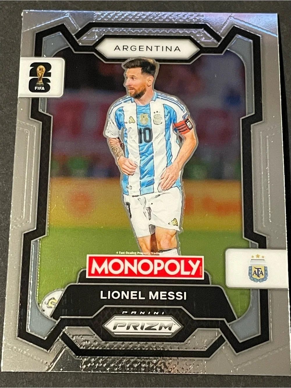 2026 Prizm Monopoly FIFA World Cup Lionel Messi Argentina Base Card